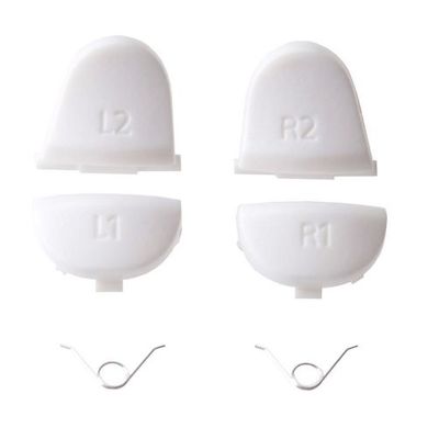 L1 R1 L2 R2 BUTTONS WITH SPRINGS WHITE V1 FOR PS4 DUAL SHOCK 4 CONTROLLER - NETW