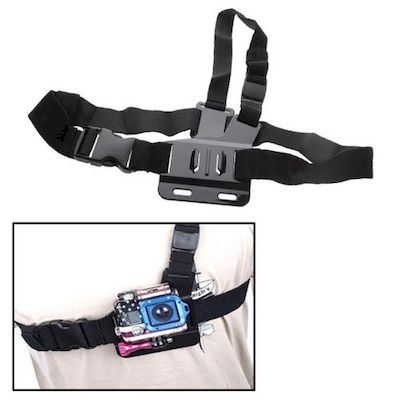 st-88 light weight 3 points chest belt for gopro hd hero 2 / 3 / 3+ / 4 camera -