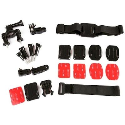 7 in 1 gopro accessory mount kit bike helmet buckle belt (kt-103) - Dazzne