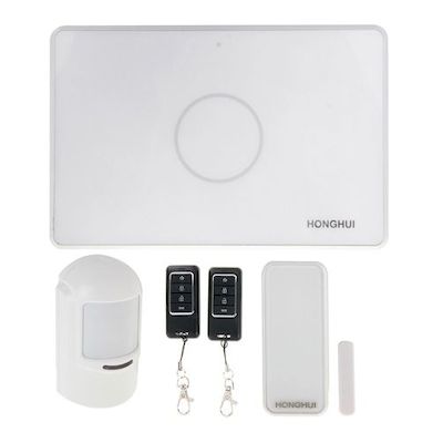 HONGHUI GSM SMS Home Smart Security Burglar Alarm System with Sensors - Network 