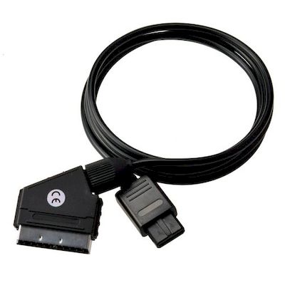 rgb scart cable for nintendo n64 snes gamecube pal - Network Shop