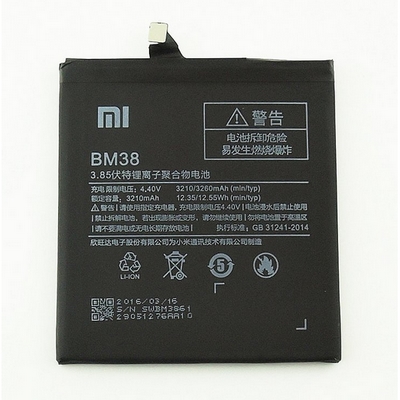 batteria litio interna di ricambio BM38 xiaomi 3260mAh mi4s Bulk
